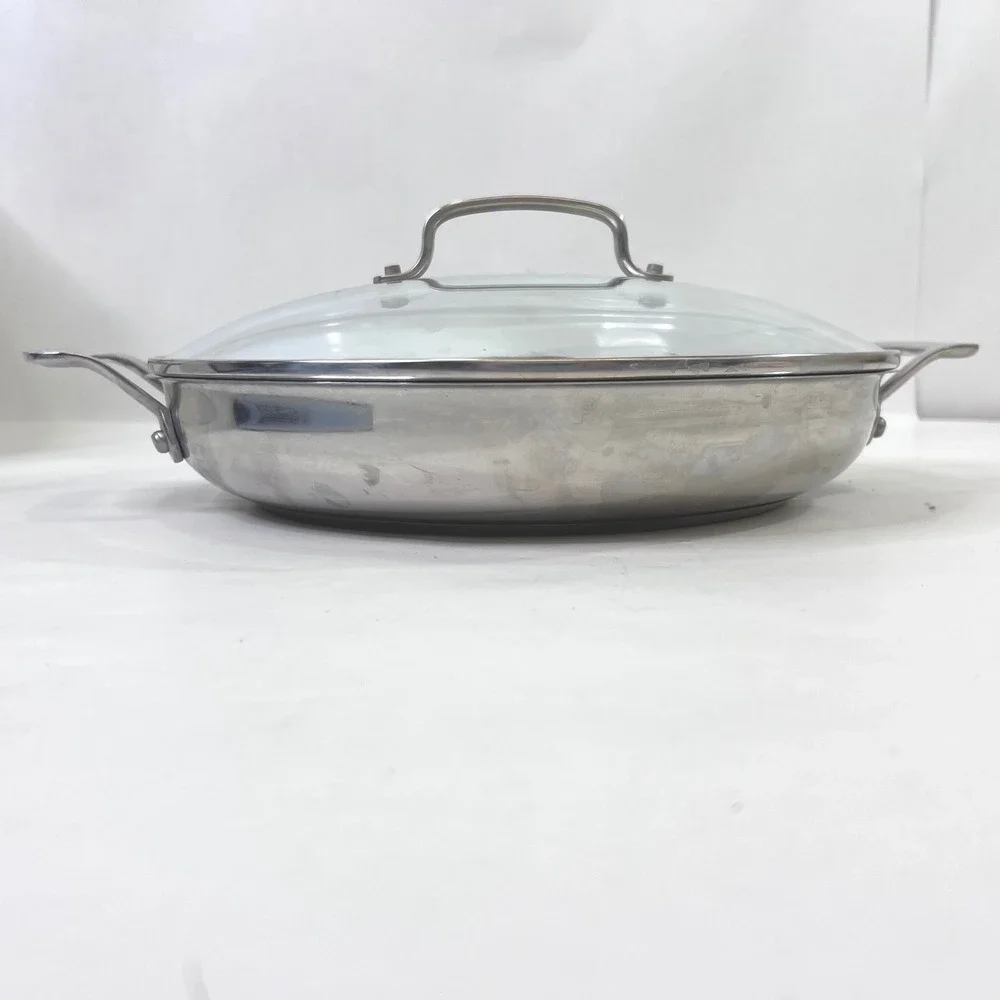 Cuisinart 8325-30D Stainless Steel 12in Everyday Pan with Glass Lid Induction